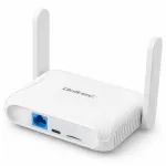 Qoltec Home & Travel 4G LTE Router with Wi-Fi 6 | AX300 | 2.4GHz | Dual Antenna | USB-C | Micro SIM