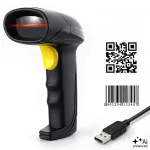 Qoltec Precise Barcode Scanner 1D 2D | QR | EAN | USB