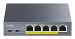 Cudy GS1005P network switch Unmanaged Gigabit Ethernet (10/100/1000) Power over Ethernet (PoE) Grey