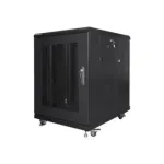 Lanberg | Rack cabinet 19" free-standing 15U/600x800 (flat pack) with mesh door | FF01-6815-23B | Black