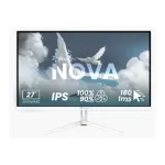 Arozzi | Nova | 27 " | IPS | QHD | 16:9 | 180 Hz | 1 ms | 2560 x 1440 pixels | 350 cd/m&sup2; | HDMI ports quantity 2 | White