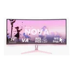Arozzi | Nova | 34 " | VA | UWQHD | 21:9 | 165 Hz | 1 ms | 3440 x 1440 pixels | 350 cd/m&sup2; | HDMI ports quantity 2 | Pink