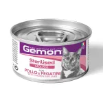 GEMON - Wet Cat Mousse Sterilised Chicken/Liver 85g