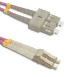 Qoltec Patchcord fiber optic LC/UPC - LC/UPC | Multimode | 50/125 | OM4 | Duplex | 10m