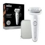 Braun Epilator | Silk-&eacute;pil 9 SES9-000 | Operating time (max) 50 min | Number of power levels 2 | Wet & Dry | White/Silver
