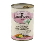 Landfleisch konservai &scaron;unims, pauk&scaron;tiena+la&scaron;i&scaron;a, 400g