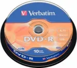 Verbatim Blank DVD-R AZO 4.7GB 16x Extra protection / 10 Pack Spindle