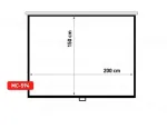Maclean MC-594 projection screen 2.54 m (100") 3:4
