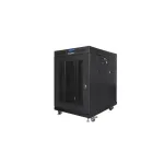 Lanberg | Rack cabinet 19" free-standing 15U/800x1000 (flat pack) with mesh door, LCD | FF01-8015-23BL | Black