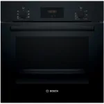 Bosch Oven | HBF133BA1 | 66 L | Electric | EcoClean | Knobs | Height 59.5 cm | Width 59.4 cm | Black