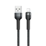 USB kabelis Remax RC-124i USB-A to Lightning 1.0m juodas