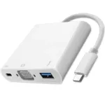 Qoltec Hub Adapter USB-C 3.1 3in1 | USB 3.0 | VGA | USB-C 3.1 PD 92W