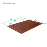 Ecost prekė po grąžinimo, Stalvir&scaron;is (LMDP) Up Up, tamsaus rie&scaron;uto 1200x750mm