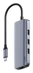 Cudy UH606 laptop dock/port replicator Wired USB 3.2 Gen 1 (3.1 Gen 1) Type-C Grey, Silver