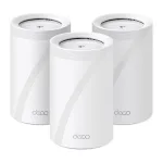 Wireless Router|TP-LINK|TP-LINK DECO BE65(3-PACK)|Product type Mesh system|Qtty 3 pc(s)|Qtty 3 pc(s)|Wi-Fi band Tri-band (2.4 GHz / 5 GHz / 6 GHz)|Wi-Fi 7 (802.11be)|Ethernet WAN Yes|4xEthernet LAN (RJ-45) ports|WLAN speed 9214 Mbit/s|White|DECOBE65( ...