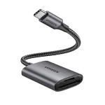 USB-C kortelių skaitytuvas, UGREEN CM401 (pilka)