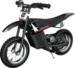 Razor MX125 +DECALS Dirt Bike, ES, juodas, ličio baterija