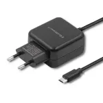 Qoltec Charger 5V | 2.4A | 12W | MicroUSB | Black