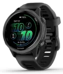 I&scaron;manusis laikrodis Garmin Forerunner&reg; 570 - 42mm Pilkai melsvos spalvos aliuminis su permatomu juodu / juodu dirželiu