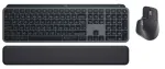 Logitech MX Keys S Combo belaidė klaviatūra ir pelė + atrama rie&scaron;ui, Graphite