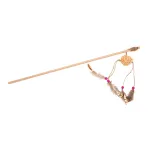 ECOMFY ŽAISLAS KATĖMS, LAZDELĖ SU KAMUOLIUKU IR PLUNKSNOMIS, 50CM