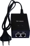 PoE įterpėjas-injector 48V, 0.4A, 19.2W, 1 kanalo POE-004