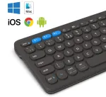 ZAGG Pro Keyboard Mid Size-Charcoal-Nordic (wireless charging on mat)