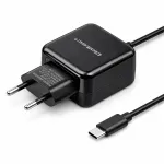 Qoltec Charger 12W | 5V | 2.4A | USB type C | Black