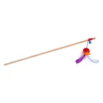 ECOMFY ŽAISLAS KATĖMS, LAZDELĖ SU KAMUOLIUKU IR SPALVOTOMIS PLUNKSNOMIS, 50CM
