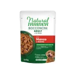 NATURAL TRAINER Dog Bocconcini konservas MINI &scaron;unims su jautiena 100g 12vnt (24)