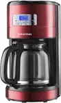 Ecost prekė po grąžinimo Grundig KM 6330 Coffee Machine Red Sense Digital Clock Programmable Start T