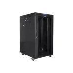 Lanberg | Rack cabinet 19" free-standing 22U/800x1000 (flat pack) with glass door | FF01-8022-12BL | Black