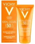 Vichy Id&eacute;al Soleil SPF50 Mattifying Face Fluid Dry Touch Protective Cream 50ml