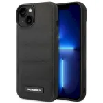 Karl Lagerfeld KLHCP14MPSQAK Puffy Elongated Logo Hardcase for iPhone 14 Plus / 15 Plus 6,7" / black