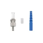 Qoltec Fiber optic ST connector | Singlemode | 3.0mm | Mounting set | 200pcs.