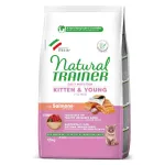 NATURAL TRAINER Cat Kitten Salmon kačiukams su la&scaron;i&scaron;a 1.5kg (6)