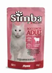 Simba konservuotas pa&scaron;aras katėms su mėsa ir žirneliais 100g