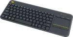 Logitech | K400 Plus | Keyboard with Trackpad | Wireless | US | Black | &bull; Keyboard&bull; Unifying receiver &bull; 2 AA batteries (pre-installed)&bull; User documentation