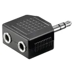 Goobay | Headphone AUX adapter; 3.5 mm jack 1-to-2