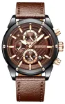 Giewont Men&rsquo;s Chronograph Sapphire Watch / black-brown