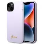 Guess GUHCP14MSLSMU Silicone Vintage Gold Lo Hardcase for iPhone 14 Plus / 15 Plus 6.7" / purple