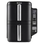 NINJA Double Stack Vertical Air Fryer with 2 Stacking Drawers | SL300EU | Power 2470 W | Capacity 7.6 L | Black