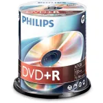 Philips DR4S6B00F/00 DVD+R Discs 4.7GB Cake Box 100