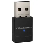 Qoltec Wireless Ultra High Speed Mini Adapter WiFi 6 | Standard AX | Bluetooth 5.4 | USB | 900Mbps