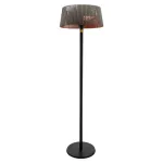 TunaBone Electric Standing Patio Heater, Double clear halogen heating lamps | TB1821SH-01 | Patio heater | 2100 W | Black