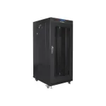 Lanberg | Rack cabinet 19" free-standing 22U/800x800 (flat pack) with mesh door, LCD | FF01-8822-23BL | Black