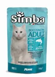 Simba konservuotas pa&scaron;aras katėms su upėtakiu ir menke 100g