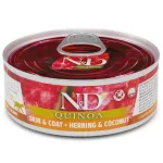 FARMINA N&D QUINOA - CAT Wet Herring&Coconut ADULT 80 g (pak.24)