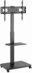 Gembird TVS-75S-02 TV floor stand with caster wheels for 37" - 75" TVs / black
