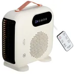 Adler LED Fan Heater with Remote Control | AD 7756 | Fan heater | 2000 W | Beige | IPX0